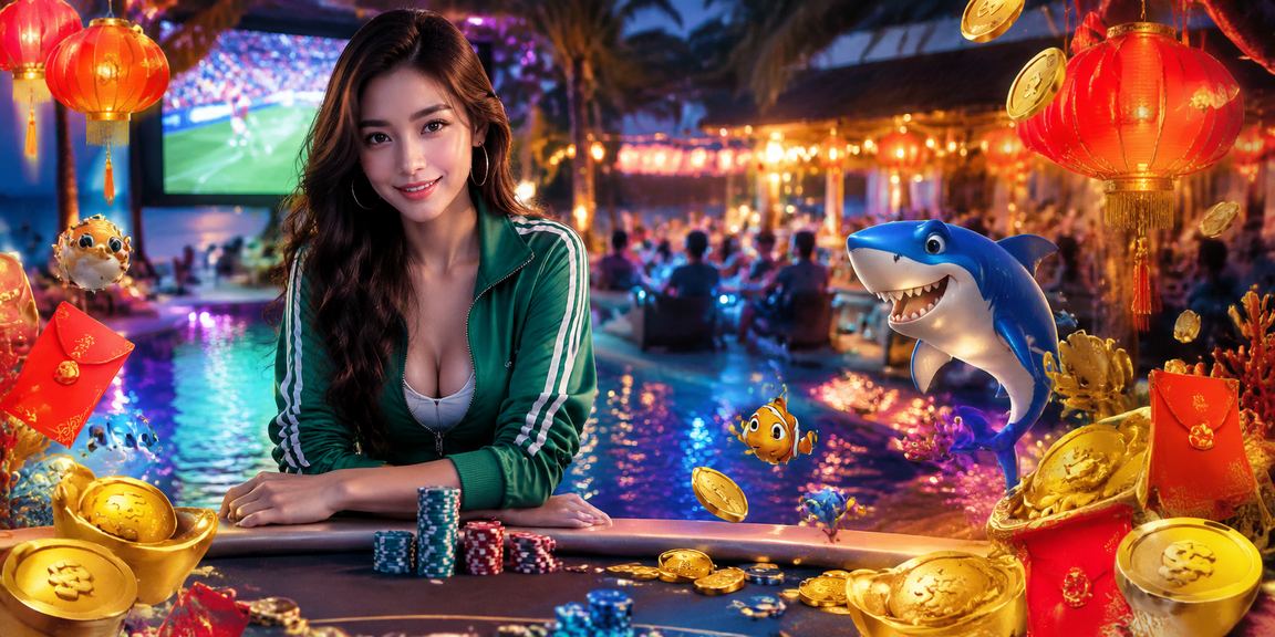 Phong bì đỏ và đèn lồng mùa Tết biểu trưng cho ưu đãi cá cược dịp lễ